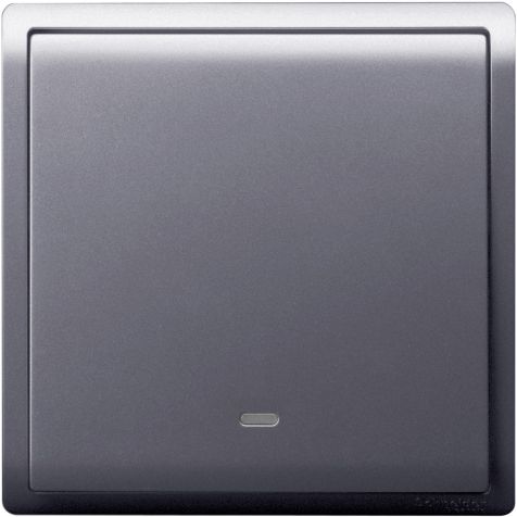 Schneider Pieno, Switch, 1G, 1W, 16AX, 250V, switch with fluorescent locator, Lavendar Silver - E8231L1F_LS_G3