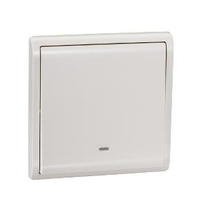 Schneider Pieno, Switch, 1G, 1W, 16A, 250V, switch with neon, White - E8231L1N_WE_G3