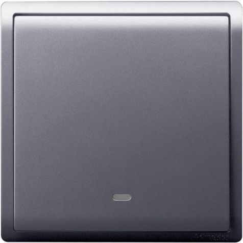 Schneider Pieno, Switch, 1G, 2W, 16AX, 250V, switch with fluorescent locator, Lavendar Silver - E8231L2F_LS_G3