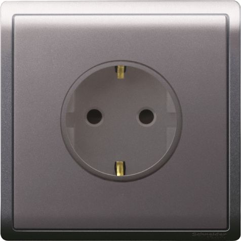 Schneider Pieno, Socket Outlet, 16A, Lavendar Silver - E82426_16S_LS_G3