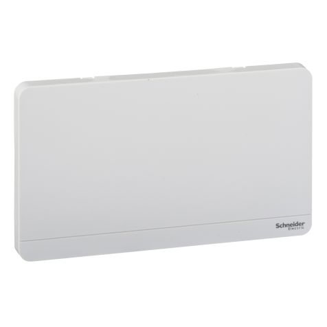 Schneider AvatarOn, Blank Plate, 2G, White - E8330TX_WE