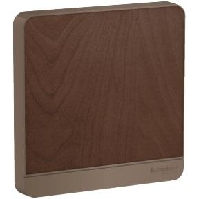 Schneider AvatarOn, Blank Plate, 1G, Wood - E8330X_WD