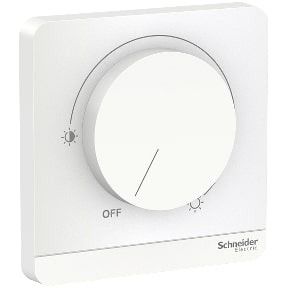 Schneider AvatarOn, Rotary Dimmer, 250VA, White - E8331RD250_WE