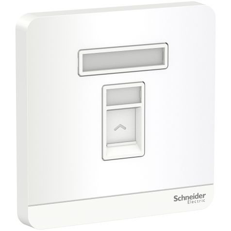 Schneider AvatarOn, telephone socket, White - E8331RJS4_WE