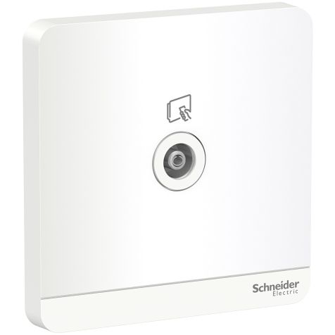 Schneider AvatarOn, TV Socket, 75 Ohm, White - E8331TV_WE