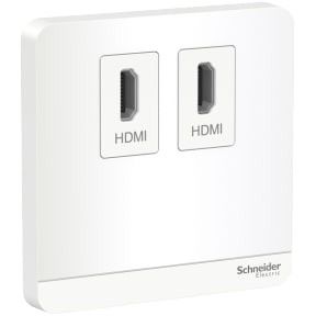 Schneider AvatarOn, data socket, 2 HDMI, White - E8332HDHD_WE
