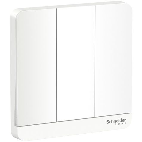 Schneider AvatarOn, Switch, 3G, 2 way, 16AX, 250V, LED, White - E8333L2LED_WE_G3