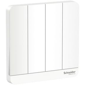 Schneider AvatarOn, Switch, 4G, 1 way, 16AX, 250V, LED, White - E8334L1LED_WE_G3