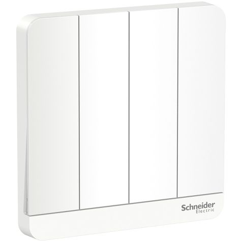 Schneider AvatarOn, Switch, 4G, 2 way, 16AX, 250V, LED, White - E8334L2LED_WE_G3