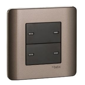 Schneider Zencelo, Switch, 4G, 1W, Silver Bronze - E8434_1_SZ_G3