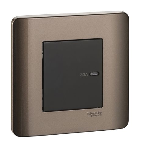Schneider Zencelo, Socket Outlet, 1G, 16A 250V, Silver Bronze - E84426_16S_SZ_G3