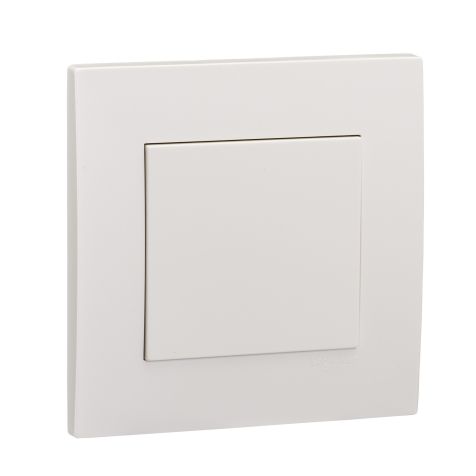 Schneider Vivace, Blank Plate Penutup, 1G, White - KB30_WE
