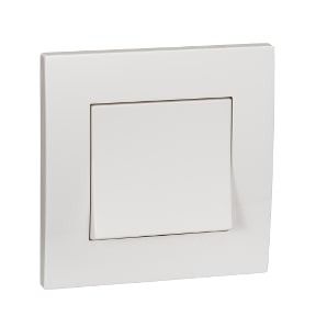 Schneider Vivace, Switch, 1G, 2W, 16AX, 250V, White - KB31_WE_G3
