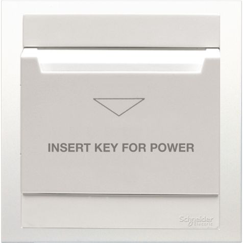 Schneider Vivace, Key Card Hotel, White - KB31EKT