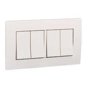 Schneider Vivace, Switch, 4G, 1W, 16AX, 250V, White - KB34_1_WE_G3