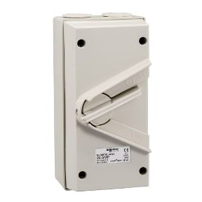 Schneider Wheatherproof 20A - 440V Surface Mount Triple Pole Isolating Switch IP66 - WHT20_GY