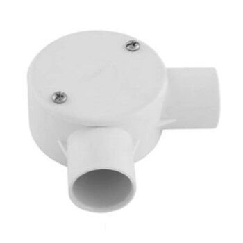 Legrand Angle 2 Way Box 20Mm C/W Nut - SCB 20-2AN