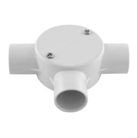 Legrand Tee 3 Way Box 20Mm C/W Nut - SCB 20-3N