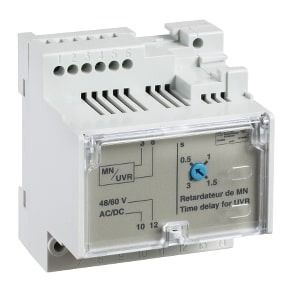 Schneider Compact NS switches disconnectors adjustable time delay relay for voltage release MN - 200/250 V AC/DC - 33682
