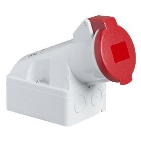Schneider PratiKa industrial socket - 16 A - 3P + N + E - 380...415 V AC - IP44 - 83109