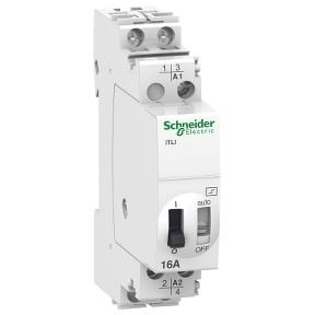 Schneider MCB Acti 9 iTL impulse relay - 2P - 1NO+1NC - 16A - coil 110 VDC - 230...240 VAC 50/60Hz - A9C30815