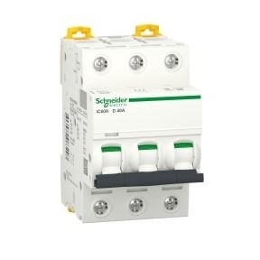Schneider MCB Acti 9 iC60H - 3P - 40A - D curve - miniature circuit breaker - A9F85340