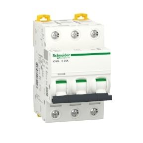 Schneider MCB Acti 9 iC60L - 3P - 25A - C curve - miniature circuit breaker - A9F94325