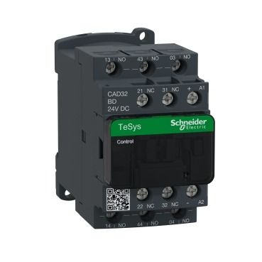 Schneider TeSys D control relay - 3NO+2NC - <= 690V - 24V - DC standard coil - CAD32BD