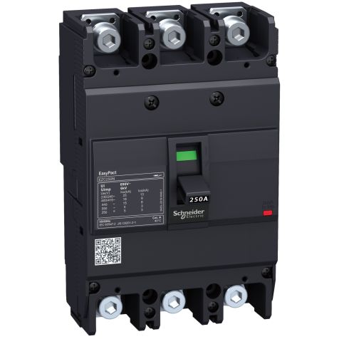 Schneider MCCB Easypact EZC 250F - TMD - 100 A - 3 poles 3d - circuit breaker - EZC250F3100