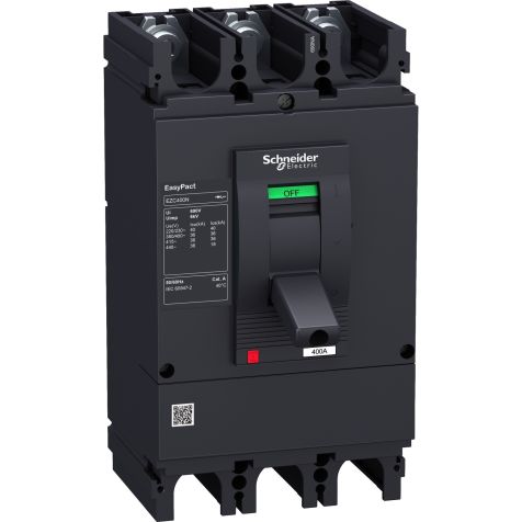 Schneider MCCB Easypact EZC 400N - TMD - 400 A - 3 poles 3d - circuit breaker - EZC400N3400N