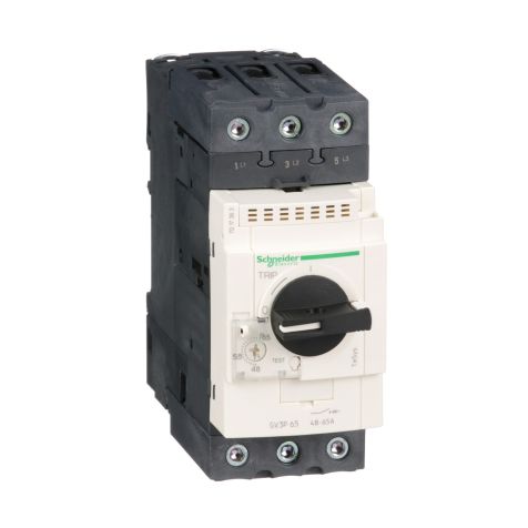 Schneider TeSys GV3 - Circuit breaker - thermal-magnetic - 48...65A - EverLink BTR connectors - GV3P65