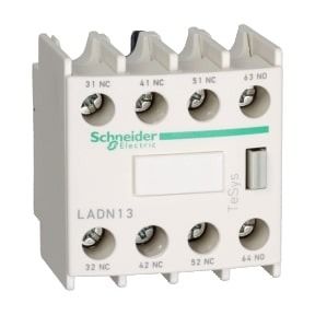 Schneider TeSys D - auxiliary contact block - 4NC - screw-clamps terminals - LADN04
