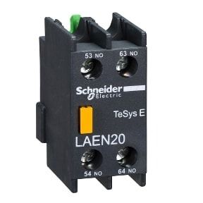 Schneider EasyPact TVS - auxiliary contact block - 1NO+1NC - screw-clamps terminals - LAEN11