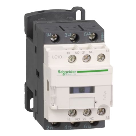 Schneider Kontaktor TeSys D - 3P, 9A, 48V, AC coil, 3NO, AC-3 -<=440V - LC1D09E7