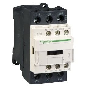 Schneider Kontaktor TeSys D - 3P, 25A, 24V, DC coil, 3NO, AC-3 -<=440V - LC1D25BD