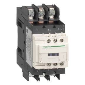 Schneider Kontaktor TeSys D - 3P, 40A, 24V, DC coil, 3NO, AC-3 -<=440V - LC1D40A6BD