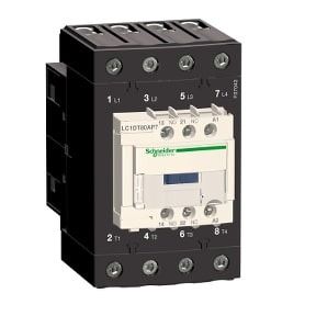 Schneider Kontaktor TeSys D - 4P, 80A, 220V, AC coil, 4NO, AC-3 -<=440V - LC1DT80AM7