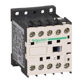 Schneider Kontaktor TeSys K - 3P, 1NO, 9A, 24V, DC coil, AC-3 -<= 440 V - LP1K0901BD