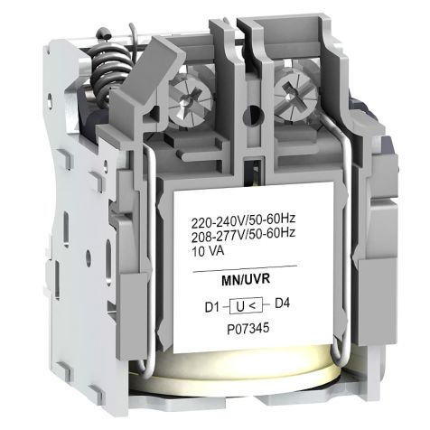 Schneider Compact NSX <630 undervoltage release MN - 440..480V 60Hz, 380..415V 50/60Hz - LV429408