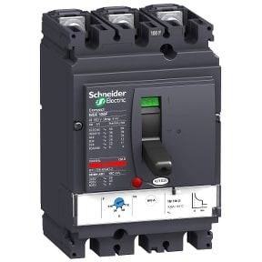 Schneider MCCB NSX 100N - TMD - 100 A - 3 poles 3d - <630 circuit breaker - LV429840