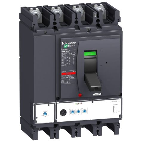 Schneider MCCB NSX 400F - Micrologic 2.3 - 400 A - 4 poles 4d - <630 circuit breaker - LV432677