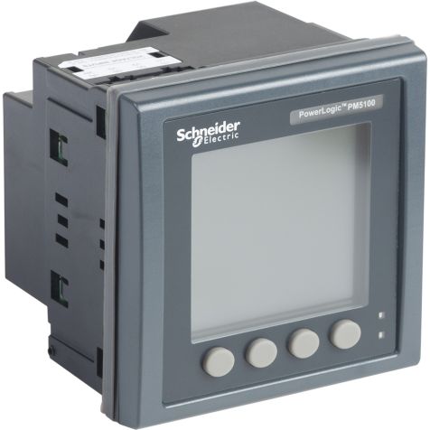 Schneider PM5110 powermeter w modbus - upto 15th H - 1DO 33alarms - flush mount - METSEPM5110