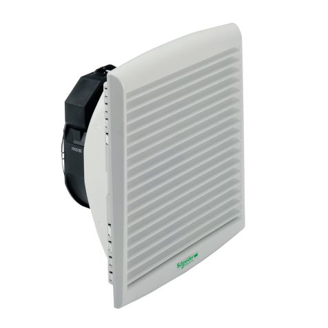 Schneider ClimaSys CV forced vent. IP54, 165m3/h, 230V, with outlet grille and filter G2 - NSYCVF165M230PF