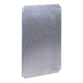 Schneider Spacial CRN Plain mounting plate H400xW300mm made of galvanised sheet steel - NSYMM43