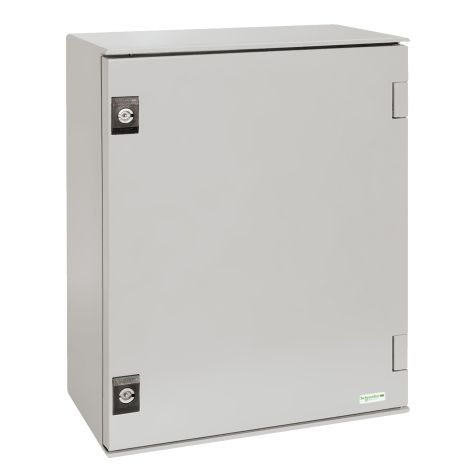 Schneider Thalassa PLM wall-mounting enclosure polyester monobloc IP66 H430xW330xD200mm - NSYPLM43G