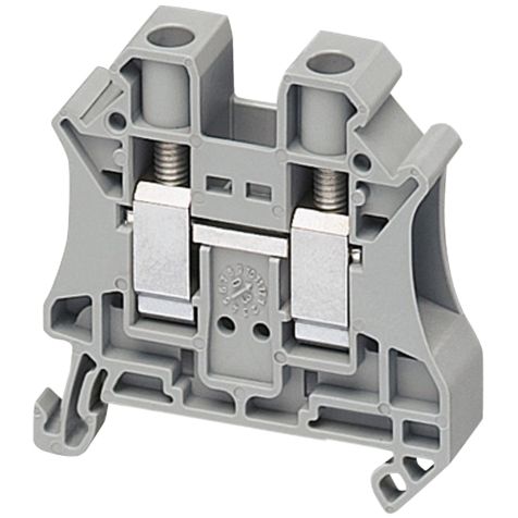 Schneider Linergy TR Linergy passthrough terminal block - 10mm - 57 A - single-level 1x1 screw - grey - NSYTRV102