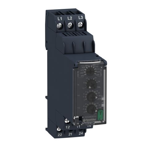 Schneider Three Phase Voltage control relay 380...480V AC, 2 C/O - RM22TR33