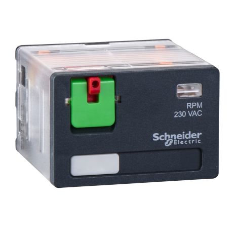 Schneider Zelio RPM - Relay power plug-in relay - 4 C/O - 230V - AC - 15 A - RPM41P7