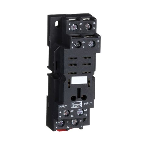 Schneider Zelio RPZ - Relay socket - mixed contact - 16 A - < 250 V - screw clamp - for relay RPM2 - RPZF2