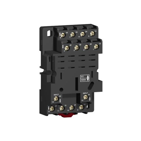 Schneider Zelio RPZ - Relay socket - mixed contact - 16 A - < 250 V - screw clamp - for relay RPM4 - RPZF4